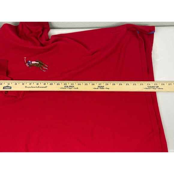Polo By Ralph Lauren Men Large Red Shirt Big Pony Flesh Casual - Picture 10 of 10